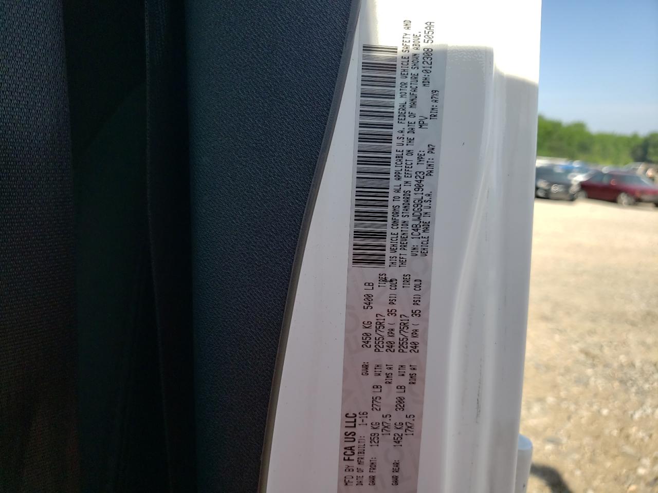 1C4BJWDG9GL190423 2016 Jeep Wrangler Unlimited Sport