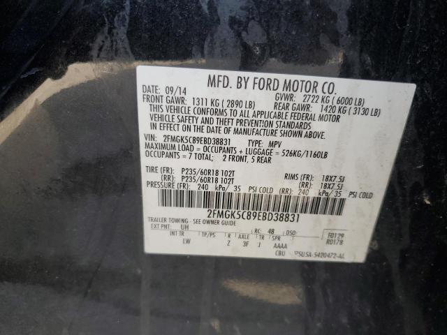 2014 FORD FLEX SEL - 2FMGK5C89EBD38831
