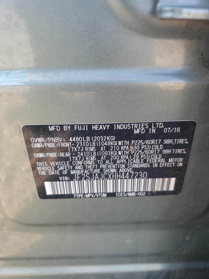 JF2SJAJCXHH447230 2017 Subaru Forester 2.5I Limited