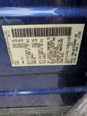 2022 Nissan Rogue Sl VIN: 5N1BT3CA5NC700510 Lot: 55141154