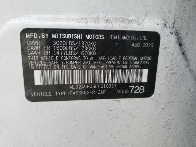 2020 MITSUBISHI MIRAGE LE ML32A5HJ5LH010337