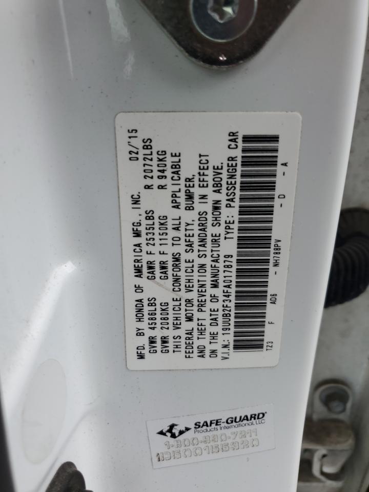 19UUB2F34FA017879 2015 Acura Tlx