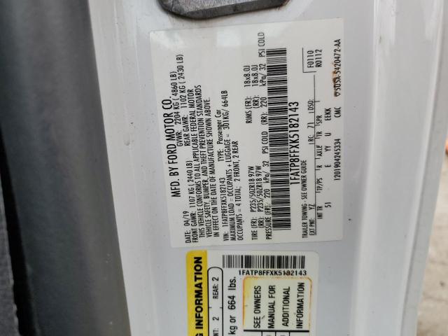 2019 Ford Mustang Gt VIN: 1FATP8FFXK5182143 Lot: 54323004