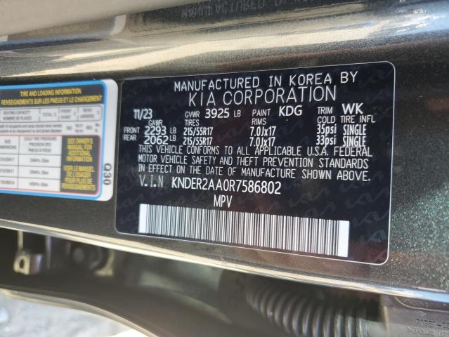 2024 Kia Seltos Ex VIN: KNDER2AA0R7586802 Lot: 52865844