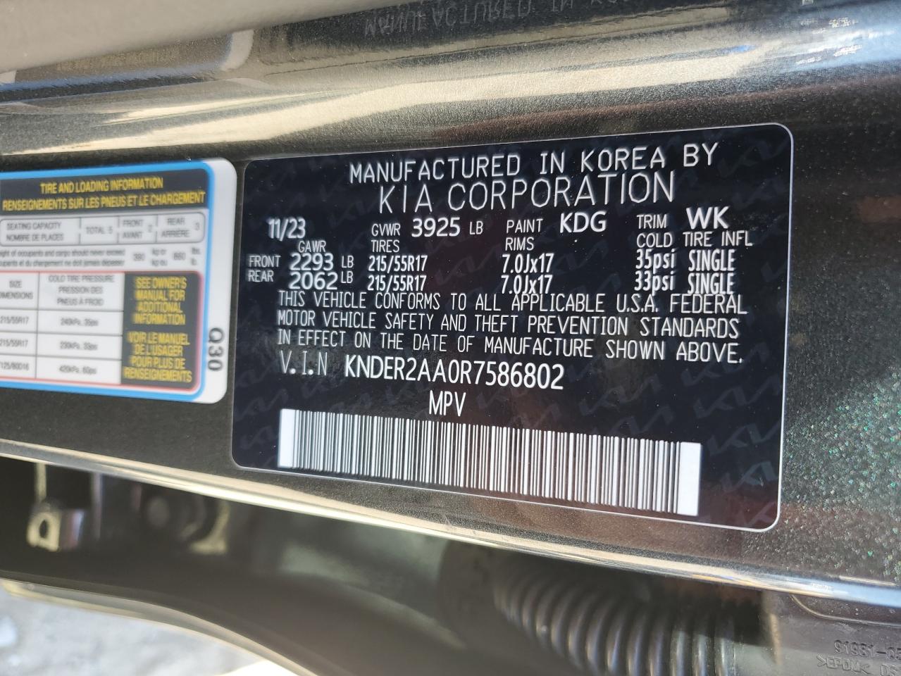 KNDER2AA0R7586802 2024 Kia Seltos Ex