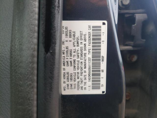 2006 Honda Accord Lx VIN: 1HGCM56406A111337 Lot: 55284824