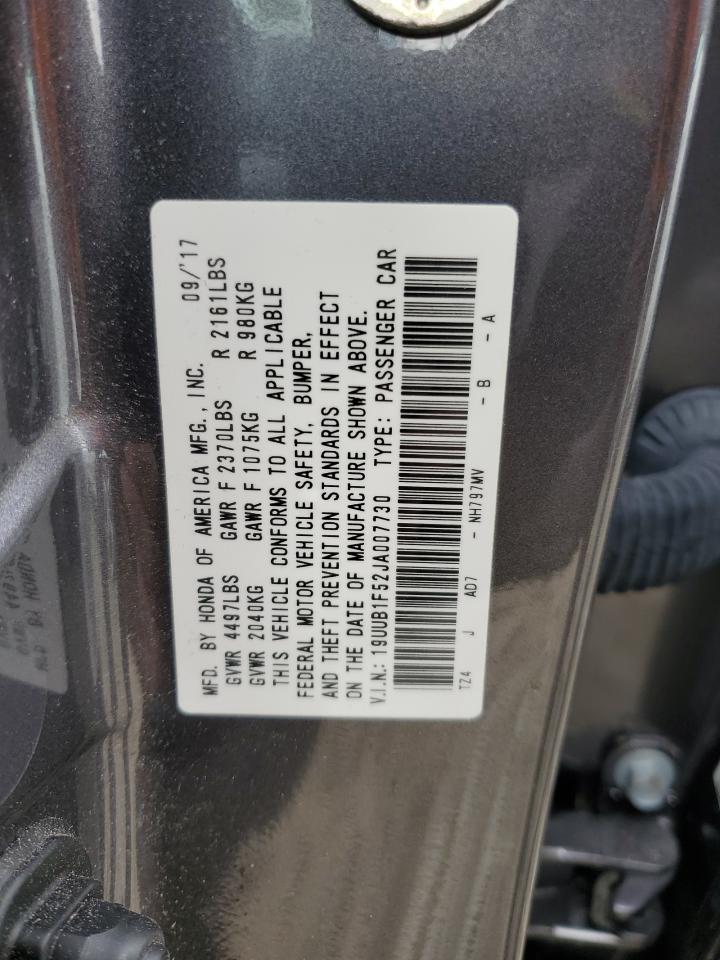 19UUB1F52JA007730 2018 Acura Tlx Tech