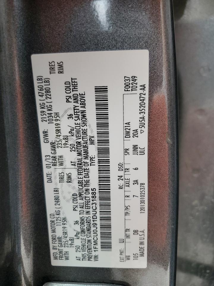 1FMCU0J91DUC31885 2013 Ford Escape Titanium