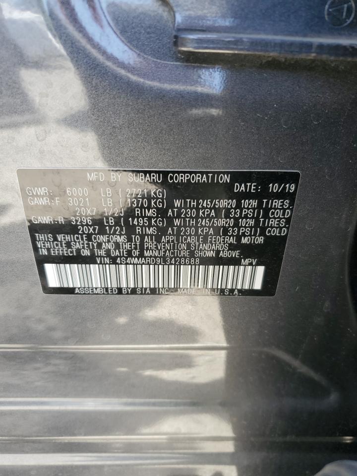 4S4WMARD9L3428688 2020 Subaru Ascent Touring