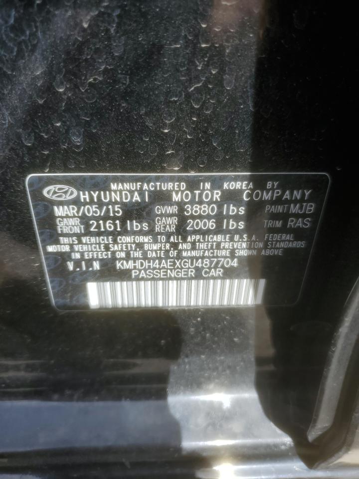 KMHDH4AEXGU487704 2016 Hyundai Elantra Se