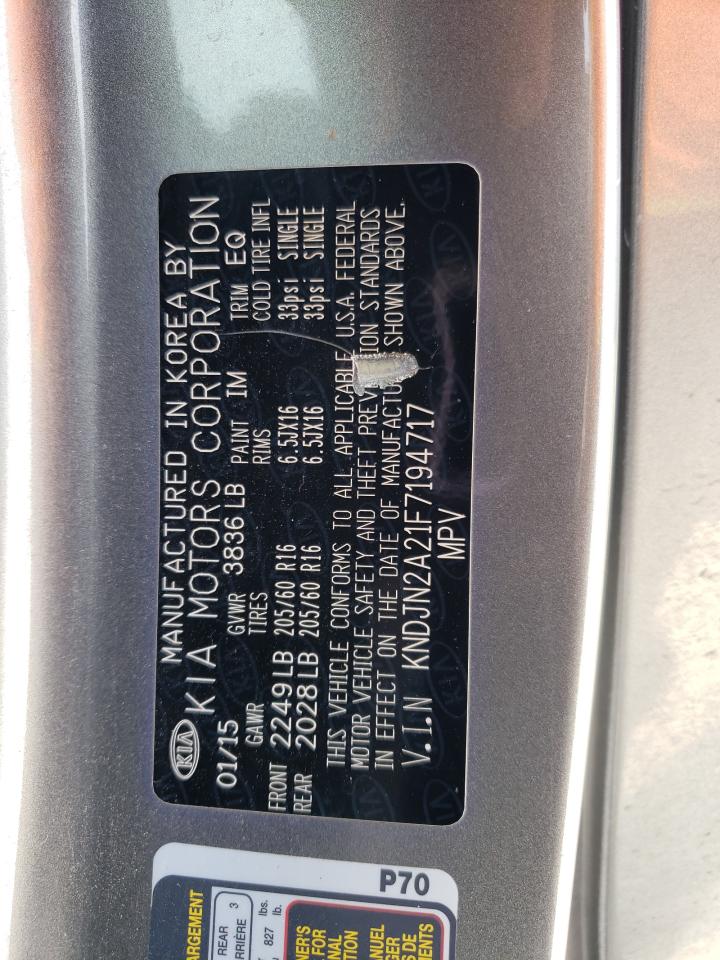 KNDJN2A21F7194717 2015 Kia Soul