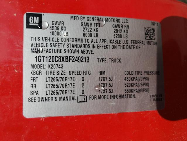2011 GMC Sierra K2500 Sle VIN: 1GT120C8XBF249213 Lot: 56756704