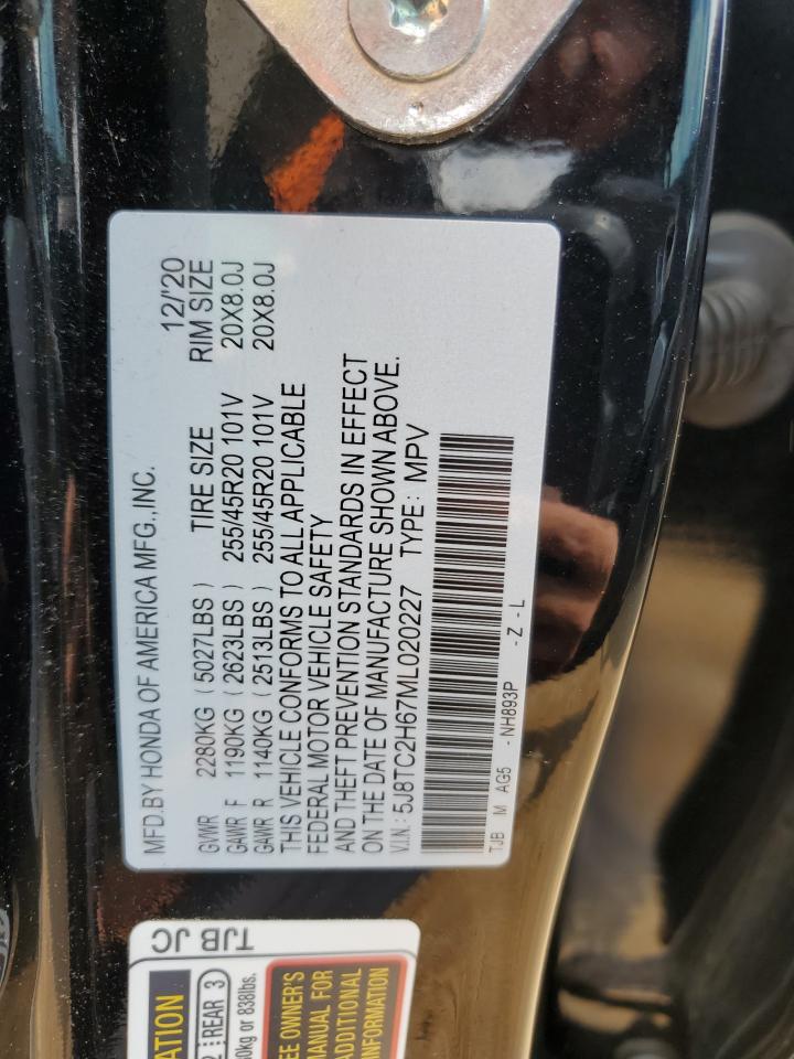 5J8TC2H67ML020227 2021 Acura Rdx A-Spec