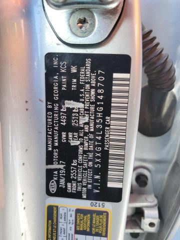 2017 Kia Optima Lx VIN: 5XXGT4L35HG148707 Lot: 54431084