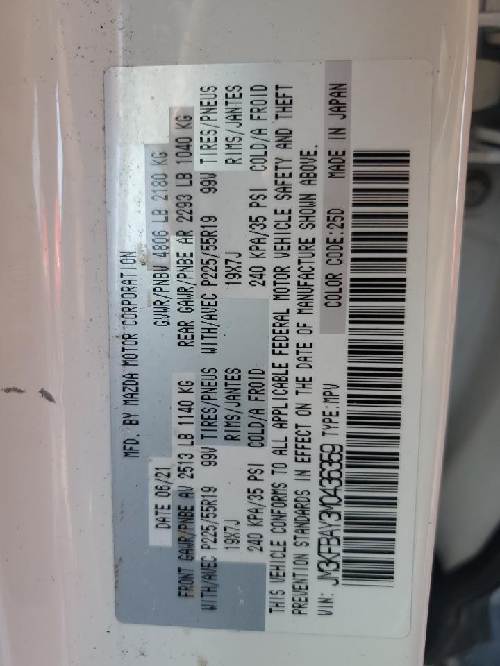 JM3KFBAY3M0436359 2021 Mazda Cx-5 Grand Touring Reserve