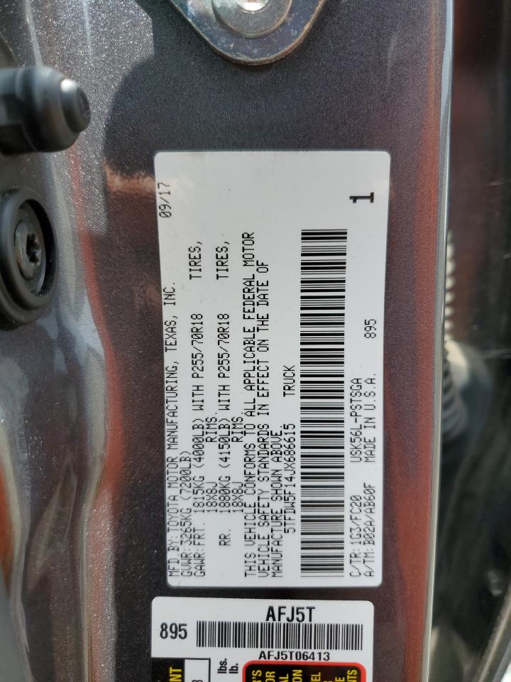 5TFDW5F14JX686615 2018 Toyota Tundra Crewmax Sr5