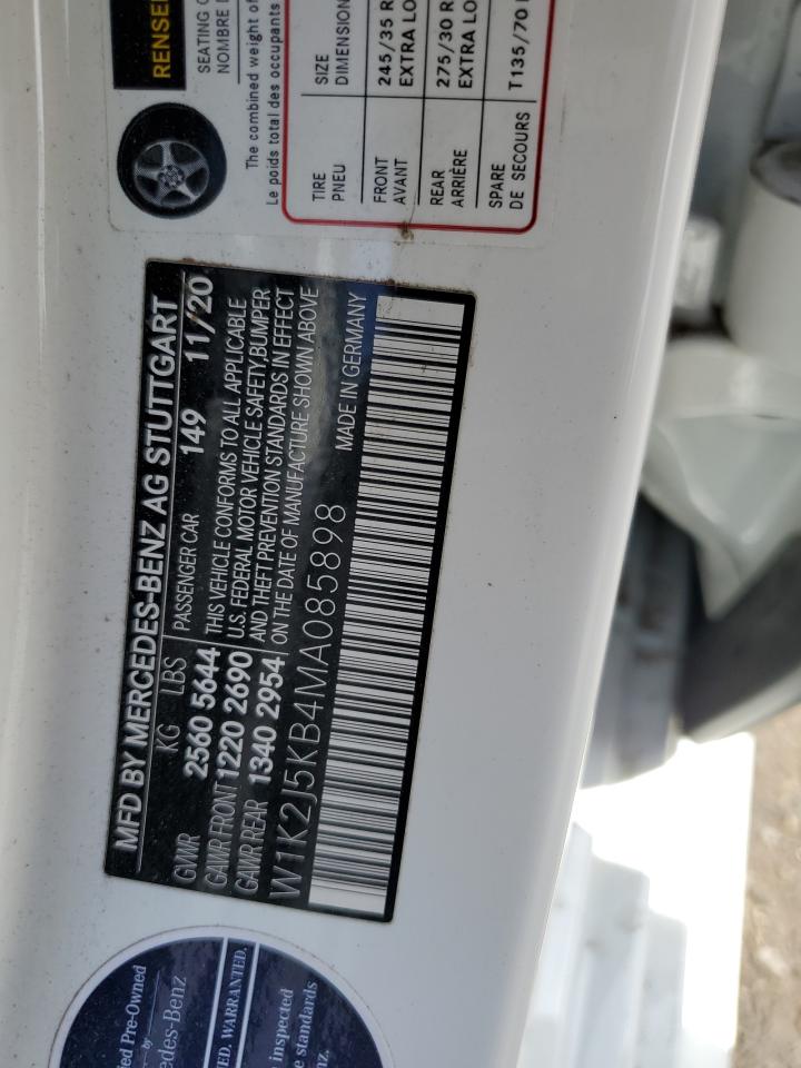 W1K2J5KB4MA085898 2021 Mercedes-Benz Cls 450 4Matic