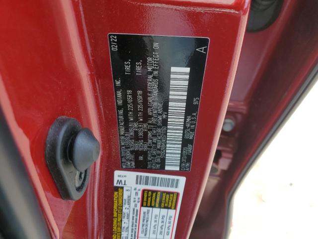 2022 Toyota Highlander Xle VIN: 5TDGZRBH5NS571760 Lot: 55956614