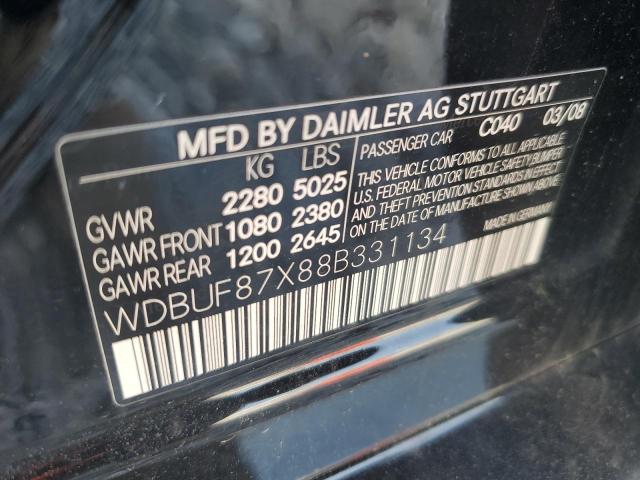 2008 Mercedes-Benz E 350 4Matic VIN: WDBUF87X88B331134 Lot: 54952814