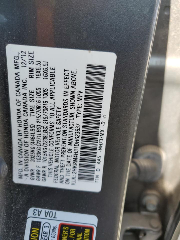 2HKRM4H31DH623637 2013 Honda Cr-V Lx