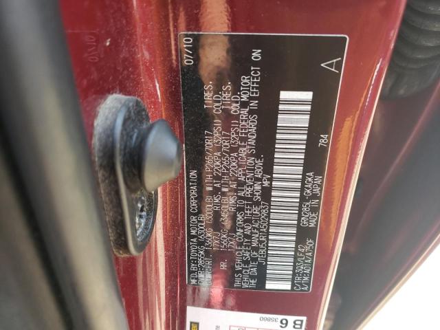 2010 TOYOTA 4RUNNER SR - JTEBU5JR1A5029837