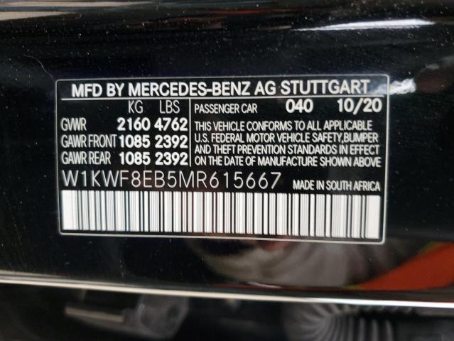 VIN W1KWF8EB5MR615667 2021 Mercedes-Benz C-Class, 3... no.12