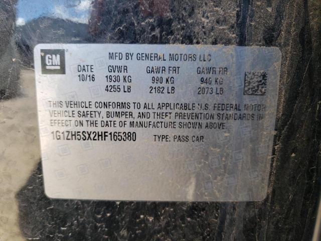 2017 Chevrolet Malibu Premier VIN: 1G1ZH5SX2HF165380 Lot: 54088134