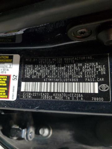 VIN 4T1M11AK5LU914869 2020 Toyota Camry, SE no.13