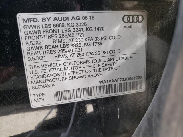 VIN WA1VAAF70JD051290 2018 Audi Q7, Prestige no.14