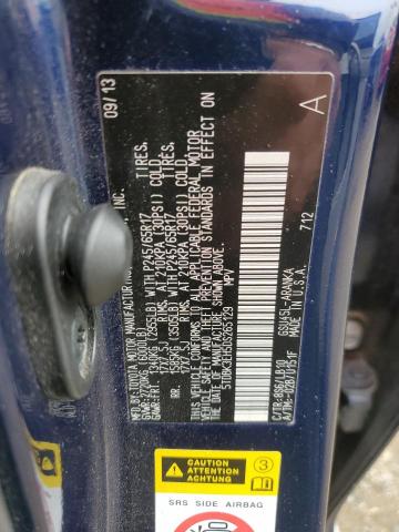 2013 Toyota Highlander Base VIN: 5TDBK3EH5DS265129 Lot: 55151234