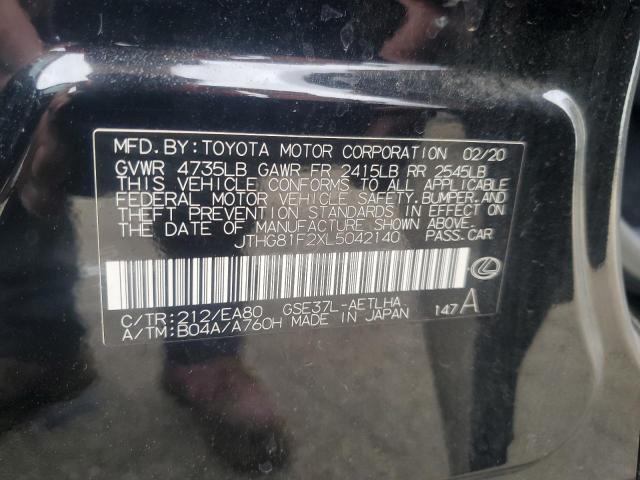 2020 LEXUS IS 300 F-S JTHG81F2XL5042140