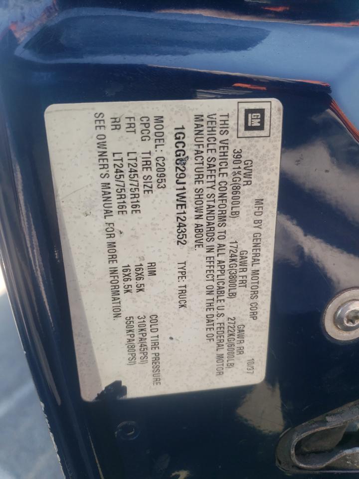 1GCGC29J1WE124352 1998 Chevrolet Gmt-400 C2500