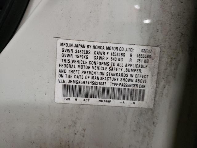 Lot #2508152421 2017 HONDA FIT EX salvage car