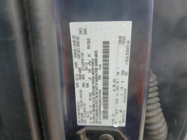 2016 Ford F150 Supercrew VIN: 1FTEW1EP6GKE31702 Lot: 55629914