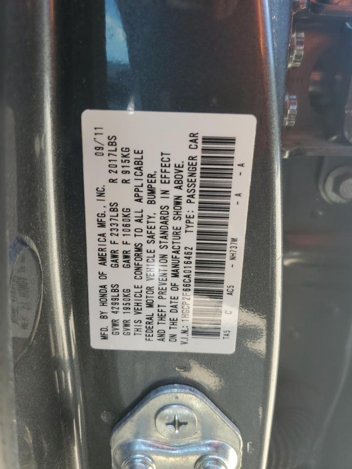 1HGCP2F66CA016462 2012 Honda Accord Se