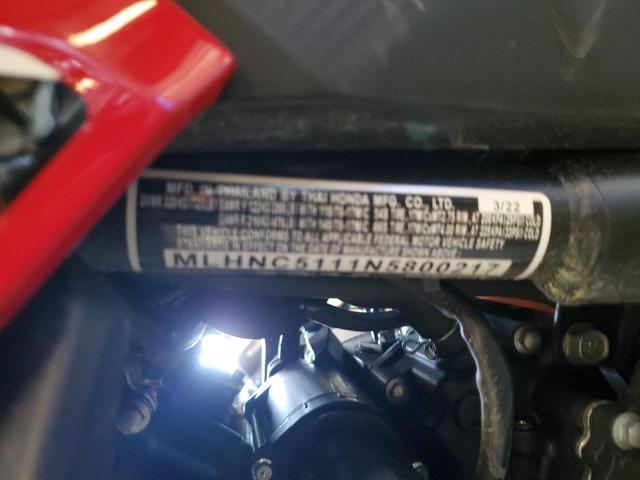 2022 HONDA CBR300 R MLHNC5111N5800217