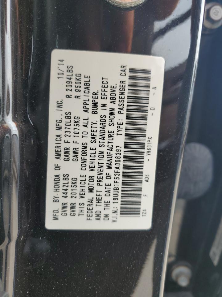 19UUB1F53FA006397 2015 Acura Tlx Tech