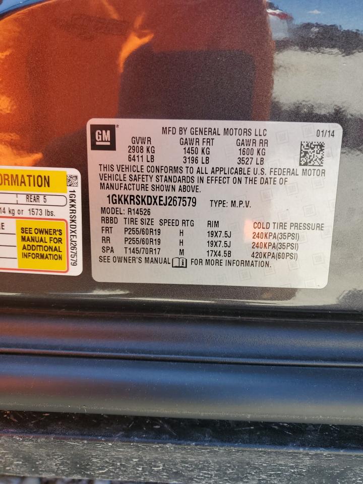 1GKKRSKDXEJ267579 2014 GMC Acadia Slt-2