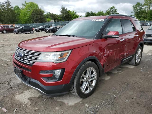 2016 Ford Explorer Limited VIN: 1FM5K7F81GGA32006 Lot: 54811574