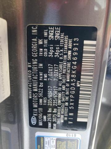 2019 Kia Sorento Lx VIN: 5XYPGDA58KG469913 Lot: 53929884