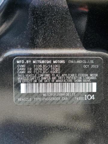 2024 Mitsubishi Mirage G4 Es VIN: ML32FUFJXRHF06177 Lot: 56442704