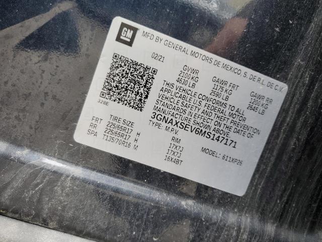 3GNAXSEV6MS147171 2021 CHEVROLET EQUINOX - Image 13