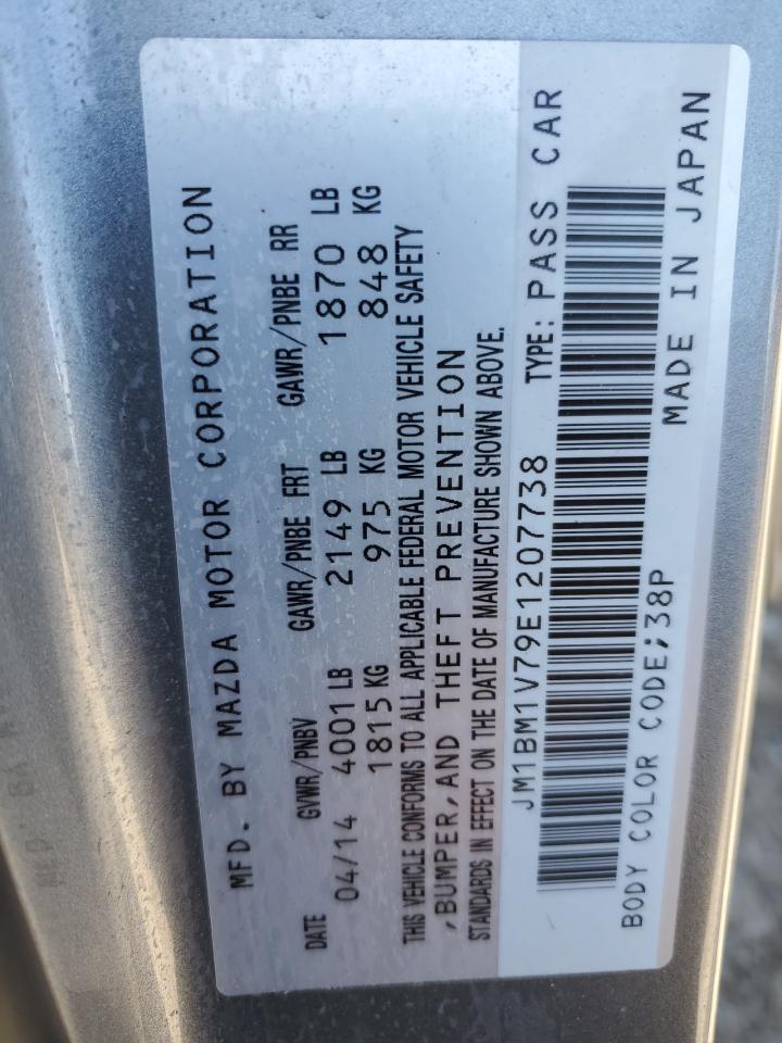 JM1BM1V79E1207738 2014 Mazda 3 Touring