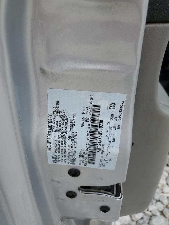 1FAFP34NX6W110238 2006 Ford Focus Zx4