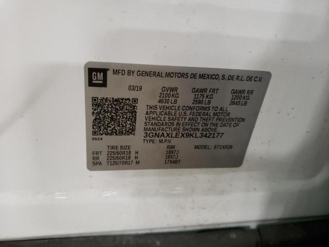 3GNAXLEX9KL342177 2019 CHEVROLET EQUINOX - Image 12