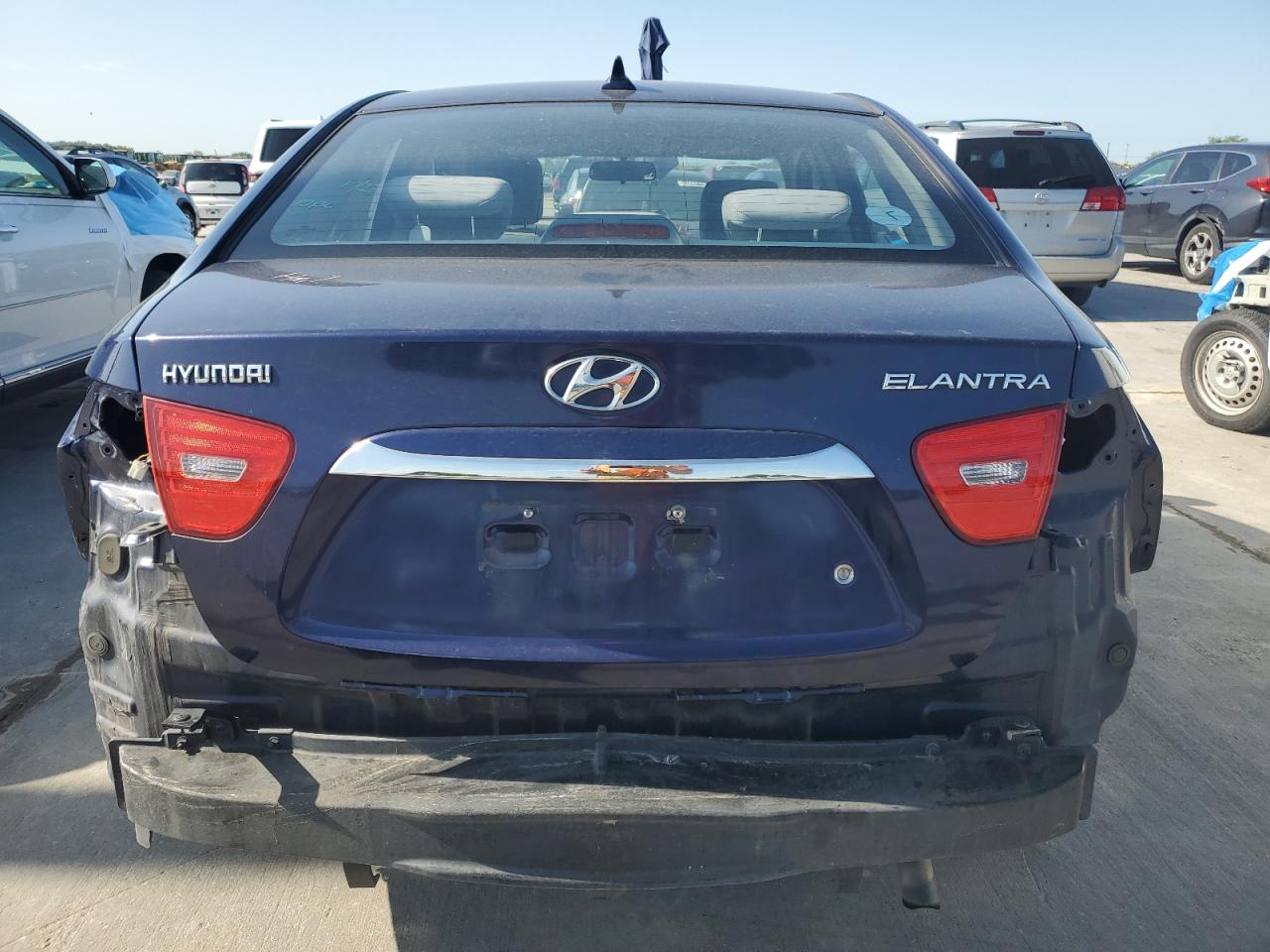 KMHDU4AD6AU990785 2010 Hyundai Elantra Blue