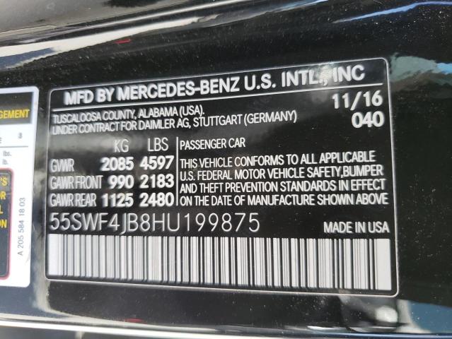 VIN 55SWF4JB8HU199875 2017 Mercedes-Benz C-Class, 300 no.12