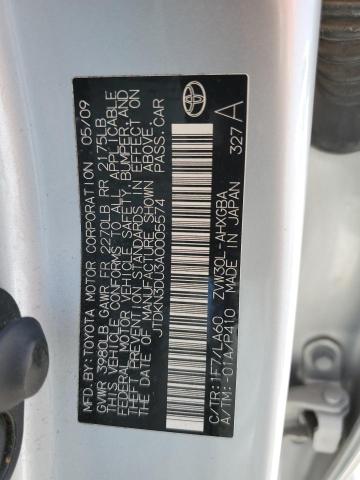 2010 Toyota Prius VIN: JTDKN3DU3A0005574 Lot: 55121954