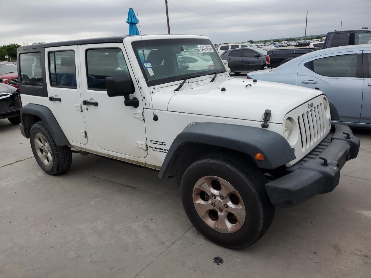 1C4BJWKG7EL284638 2014 Jeep Wrangler Unlimited Sport