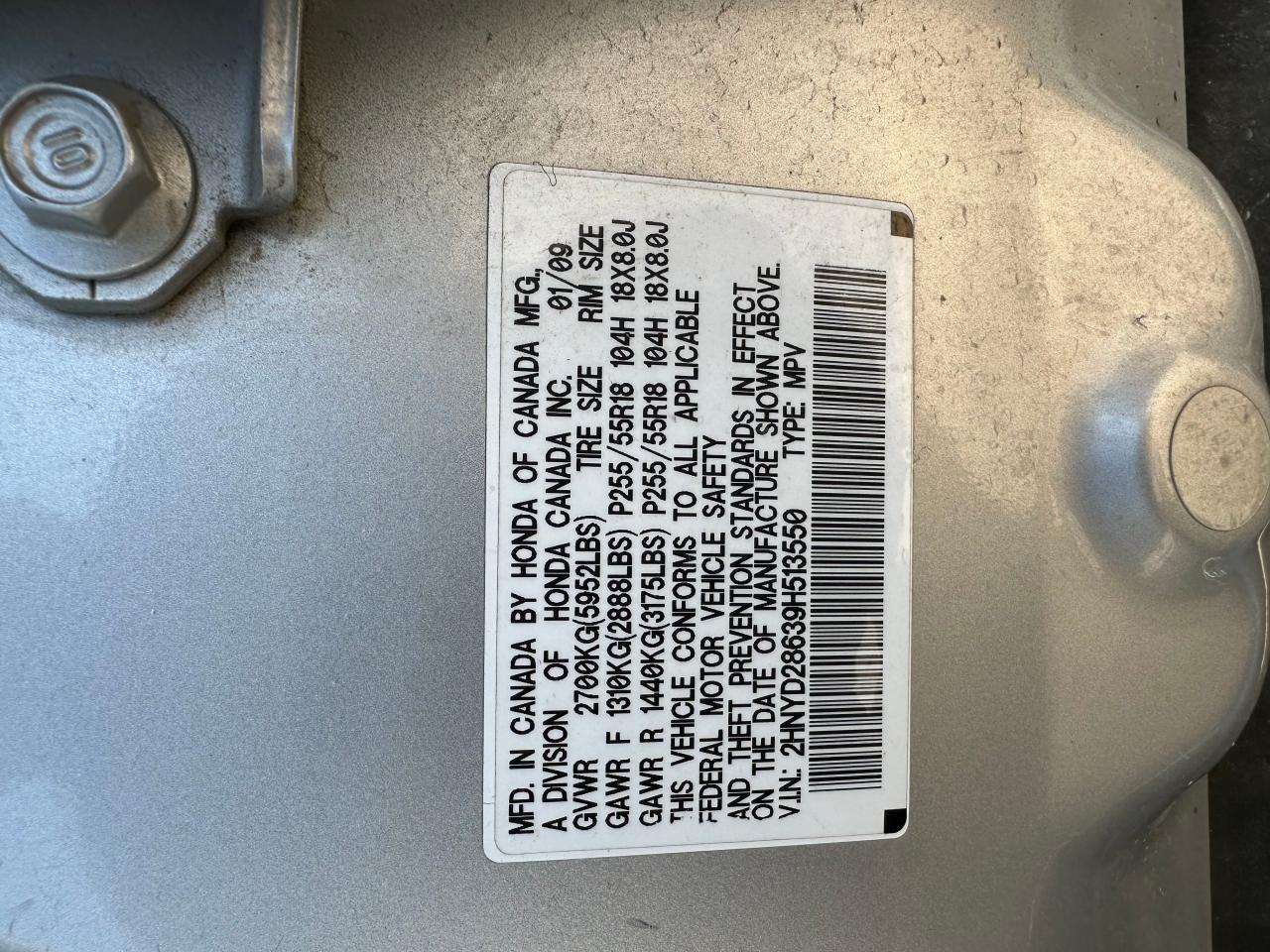 2HNYD28639H513550 2009 Acura Mdx Technology